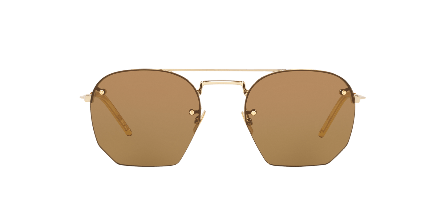 משקפי שמש סן לורן זהב חום-חום | Saint Laurent SL 422 Gold Brown-Brown