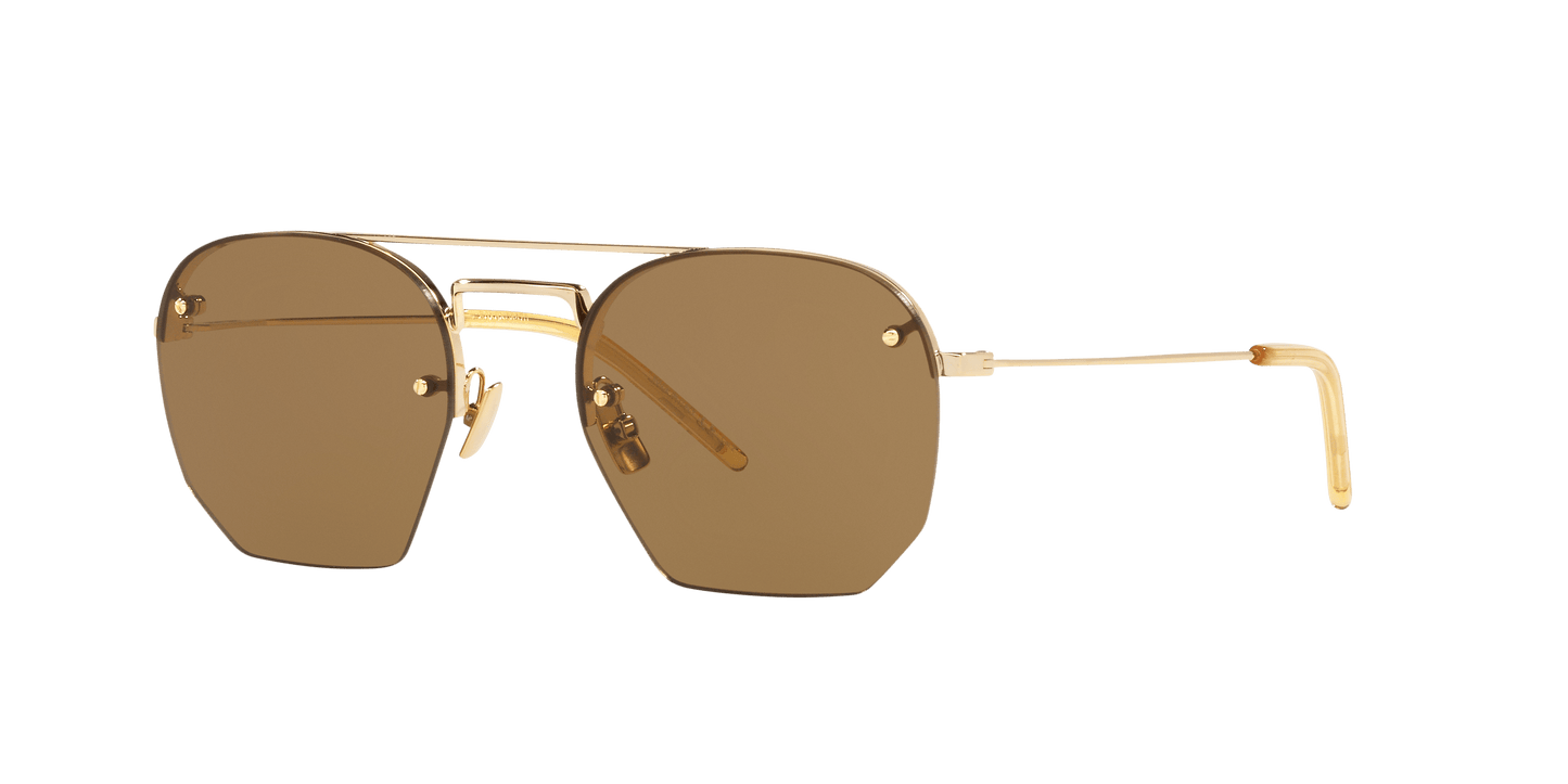 משקפי שמש סן לורן זהב חום-חום | Saint Laurent SL 422 Gold Brown-Brown