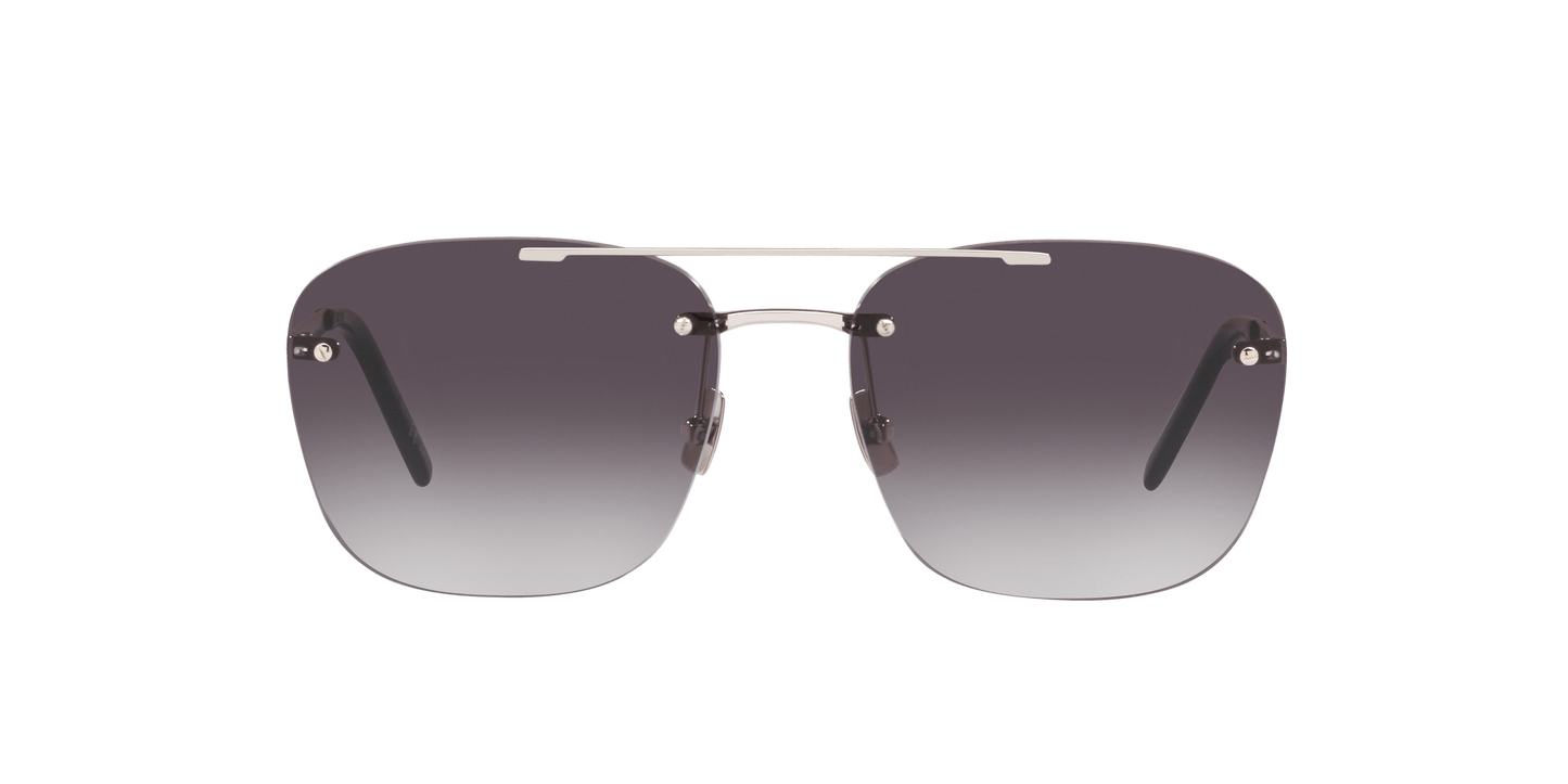 Saint Laurent SL 309 Rimless Brown-Silver Sunglasses