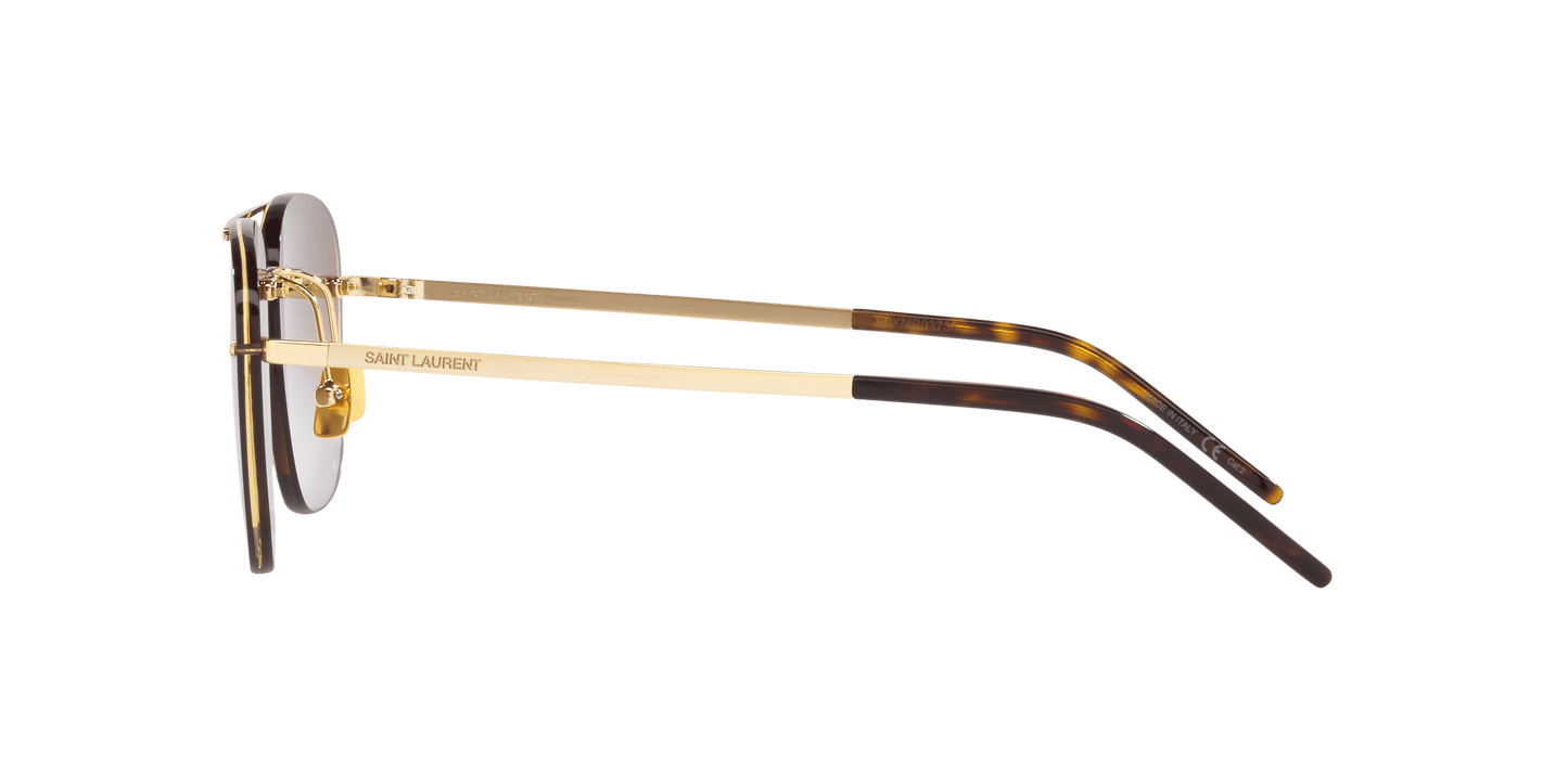 משקפי שמש של סן לורן בצבע זהב-חום | Saint Laurent SL 309 Rimless Gold-Brown Gradient