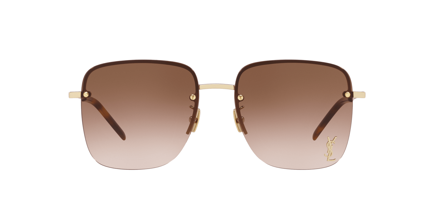 Saint Laurent Gold Sunglasses | Saint Laurent SL 312 M Gold