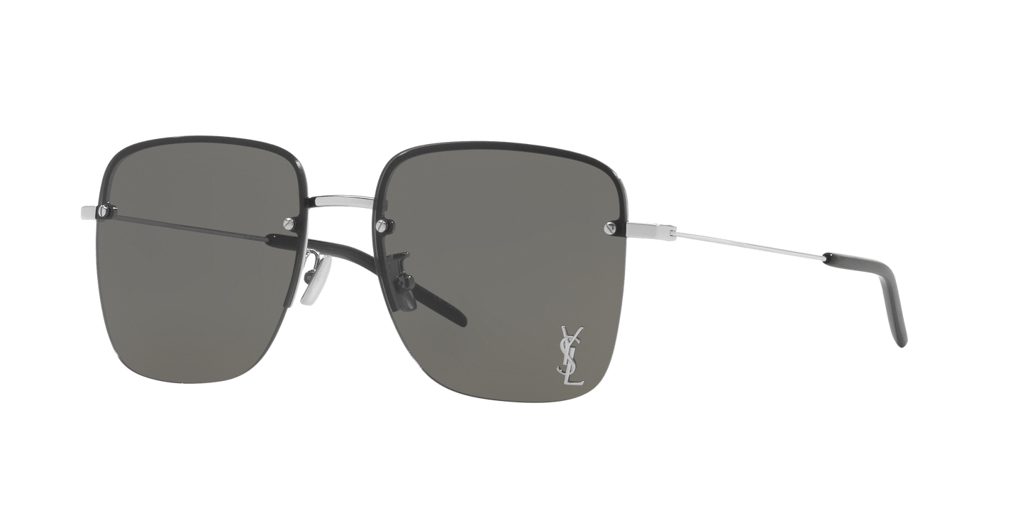 משקפי שמש של סן לורן כסוף-אפור | Saint Laurent SL 312 M Silver-Grey