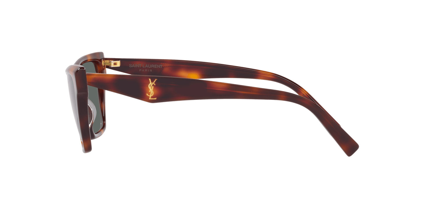 משקפי שמש של סן לורן בצבע חום-ירוק | Saint Laurent SL M103 Brown-Green