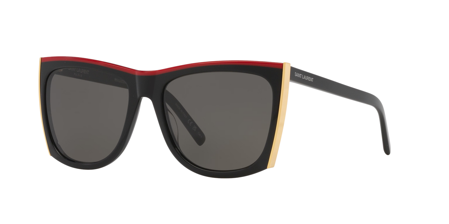 משקפי שמש סן לורן שחור-אפור | Saint Laurent SL539PALOM Black-Grey