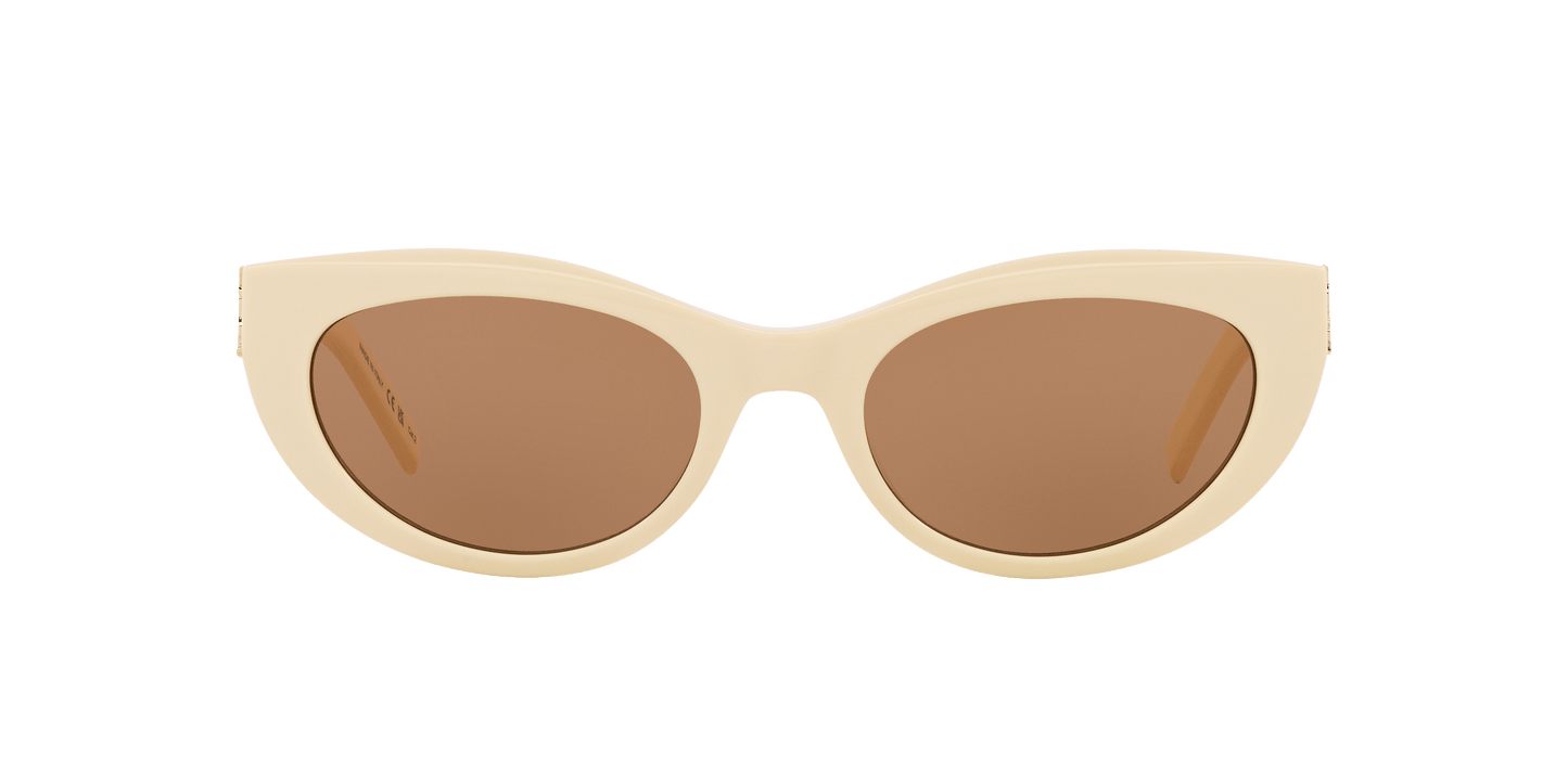 Saint Laurent SL M115 Ivory-Brown Sunglasses