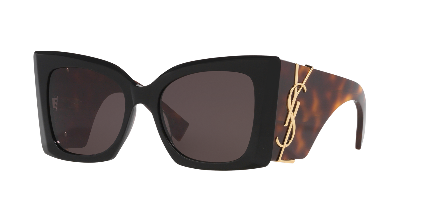 משקפי שמש סן לורן שחור-חום | Saint Laurent SL M119 Blaze Black-Brown