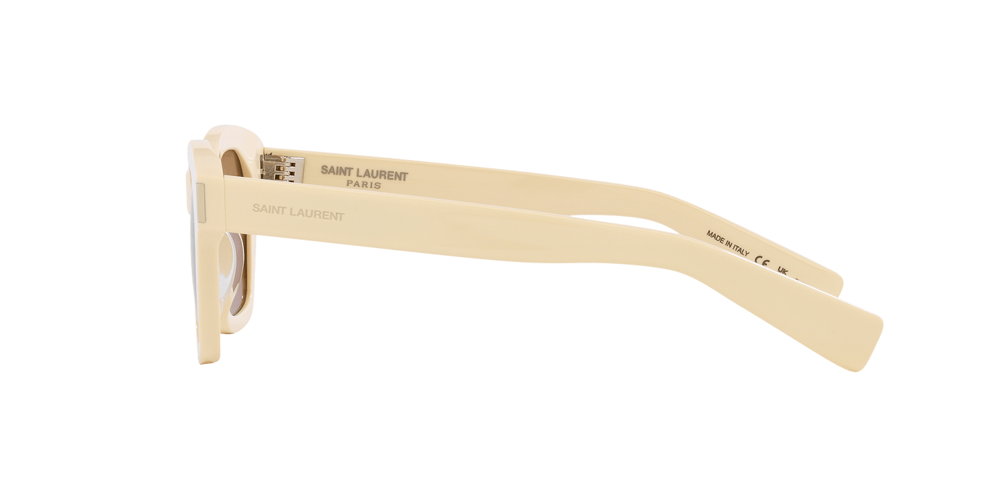 Saint Laurent SL 592 Ivory-Brown Sunglasses