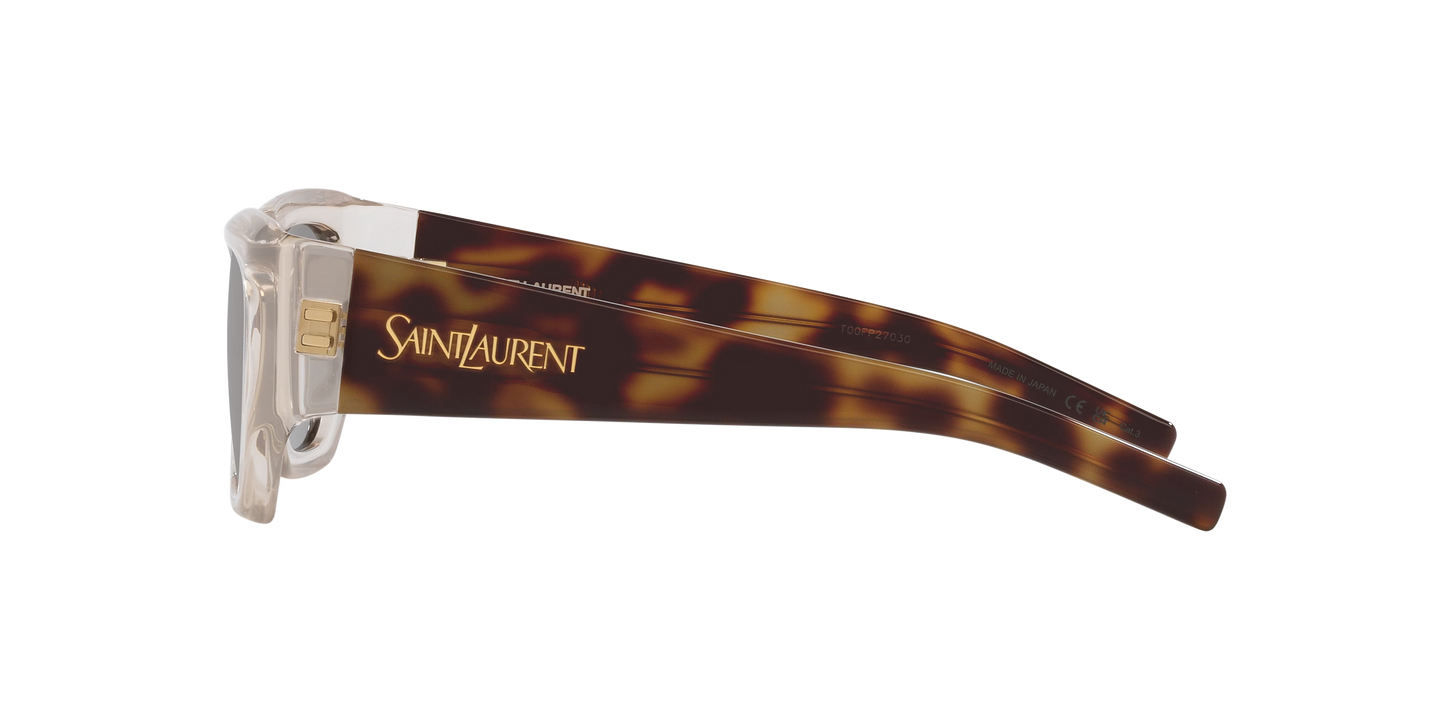 Saint Laurent SL 740 Brown-Silver Sunglasses
