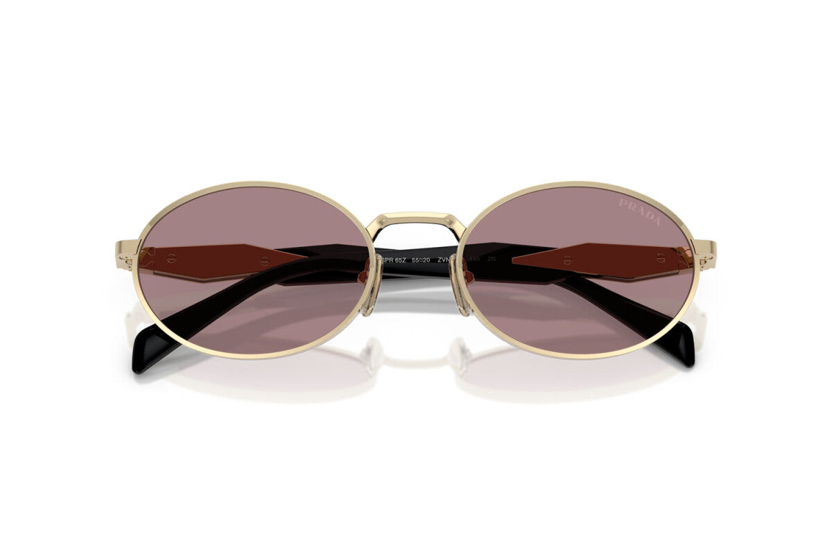 Prada Sunglasses Pale Gold-Light Purple/Brown | Prada PR 65ZS Pale Gold-Light Purple/Brown