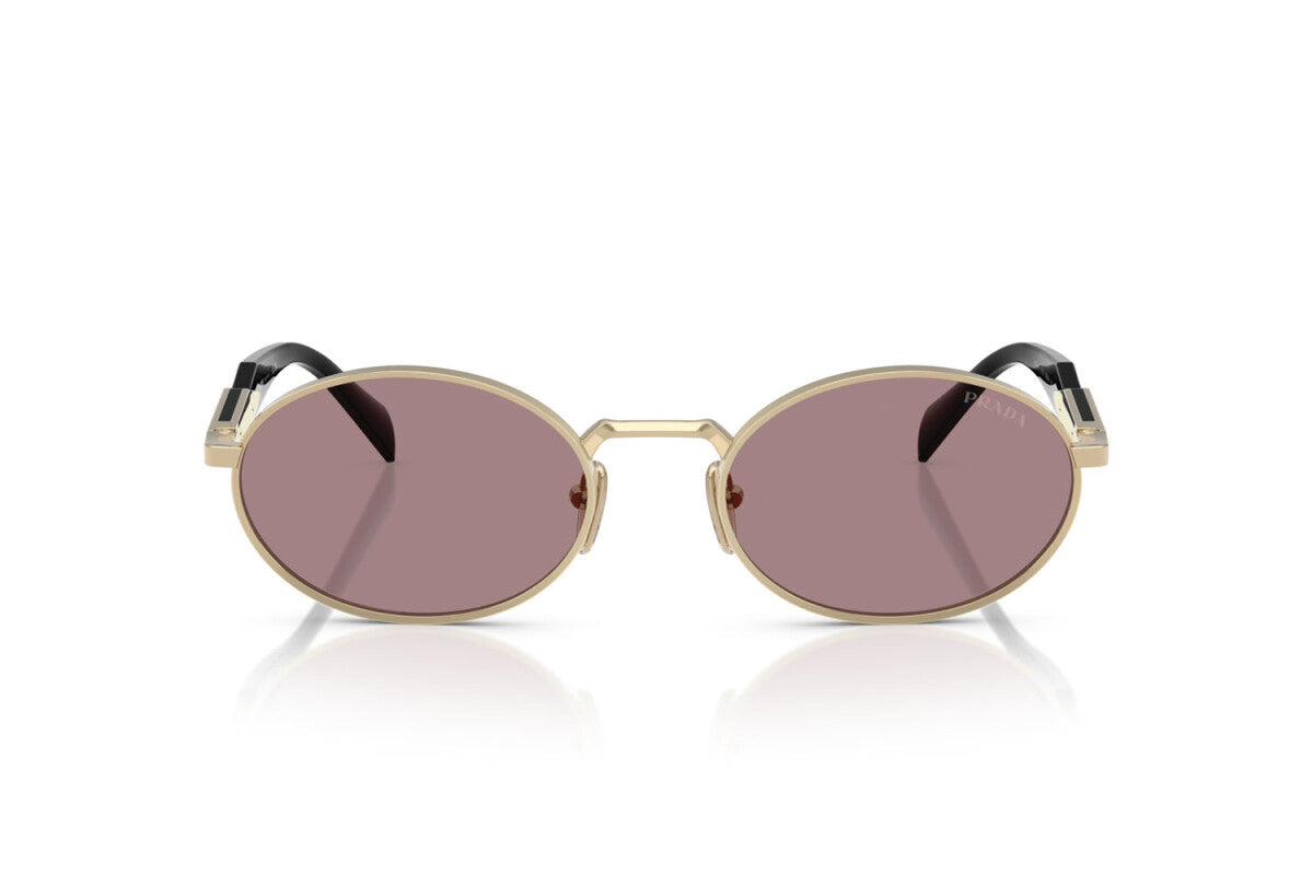 Prada Sunglasses Pale Gold-Light Purple/Brown | Prada PR 65ZS Pale Gold-Light Purple/Brown