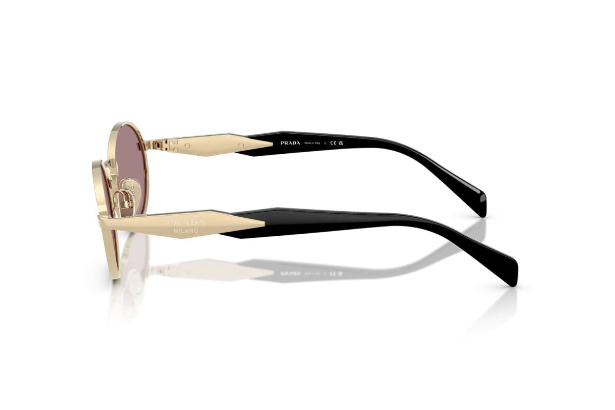 Prada Sunglasses Pale Gold-Light Purple/Brown | Prada PR 65ZS Pale Gold-Light Purple/Brown
