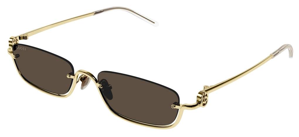 משקפי שמש של גוצ'י זהב-חום | GUCCI GG1278S Brown-Green