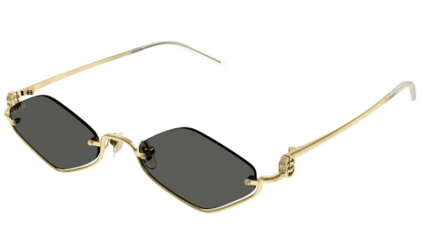 משקפי שמש של גוצ'י שחור זהב | GUCCI GG1604S