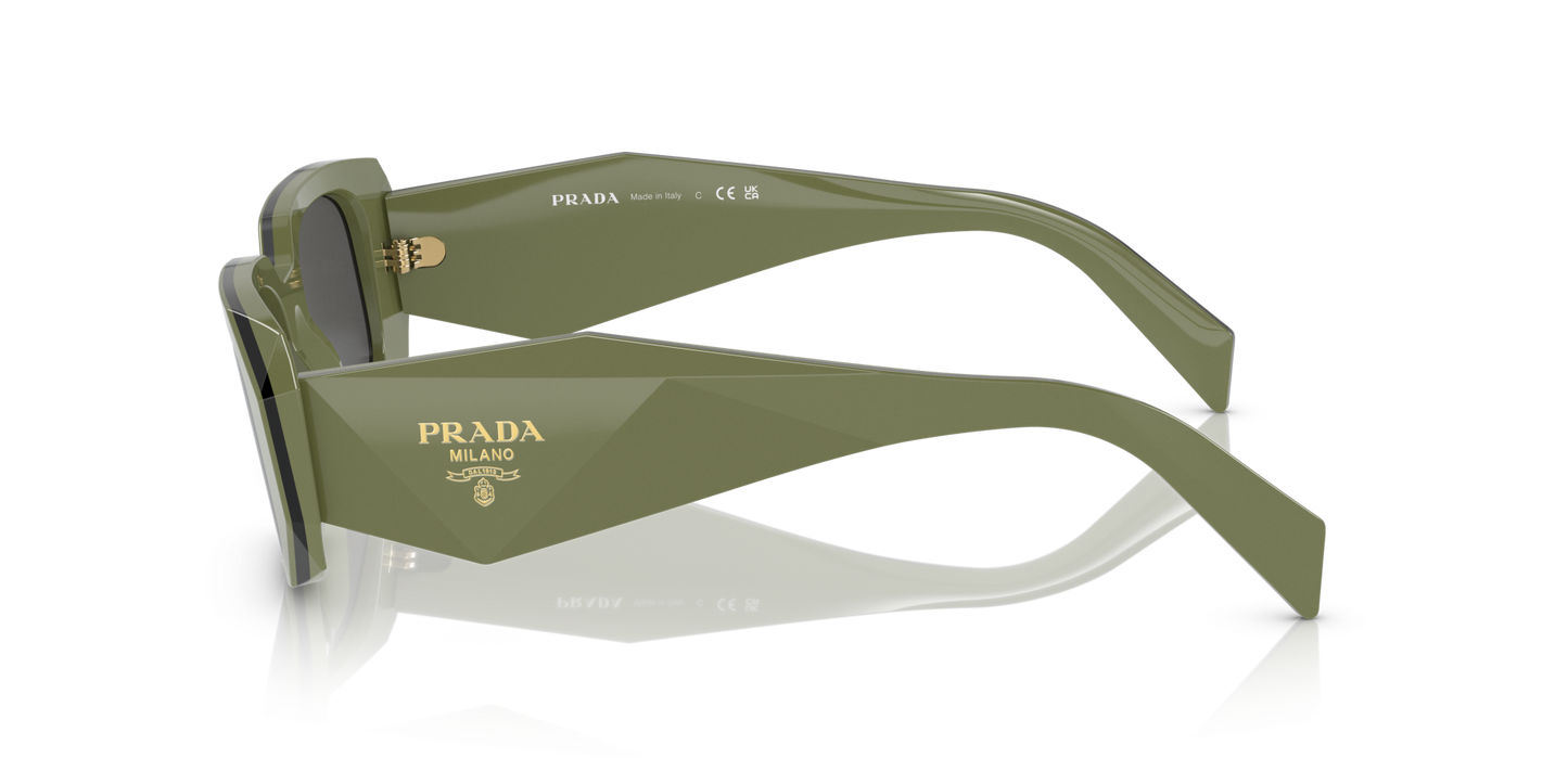 משקפי שמש פראדה מרווה/שחור-אפור כהה | PRADA PR 17WS Sage/Black-Dark Grey