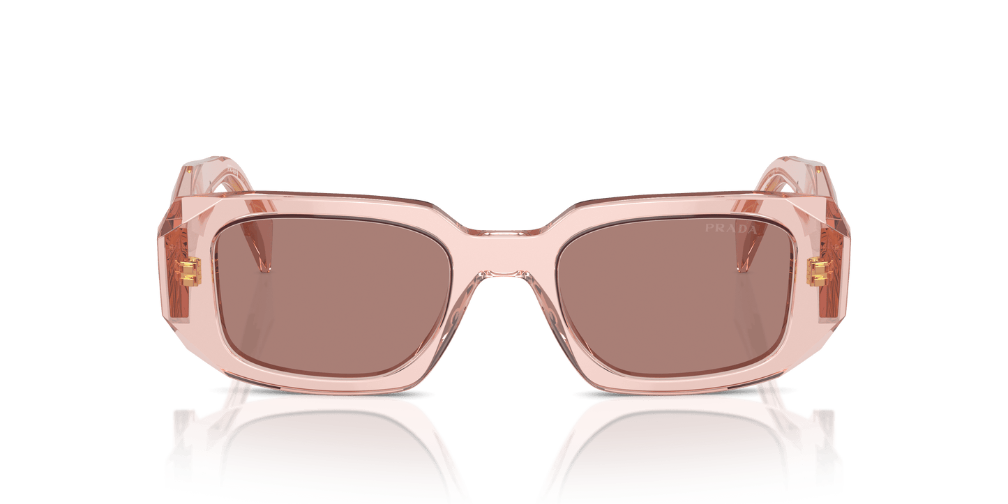 Prada Sunglasses Transparent Peach-Light Brown | PRADA PR 17WS Transparent Peach-Light Brown