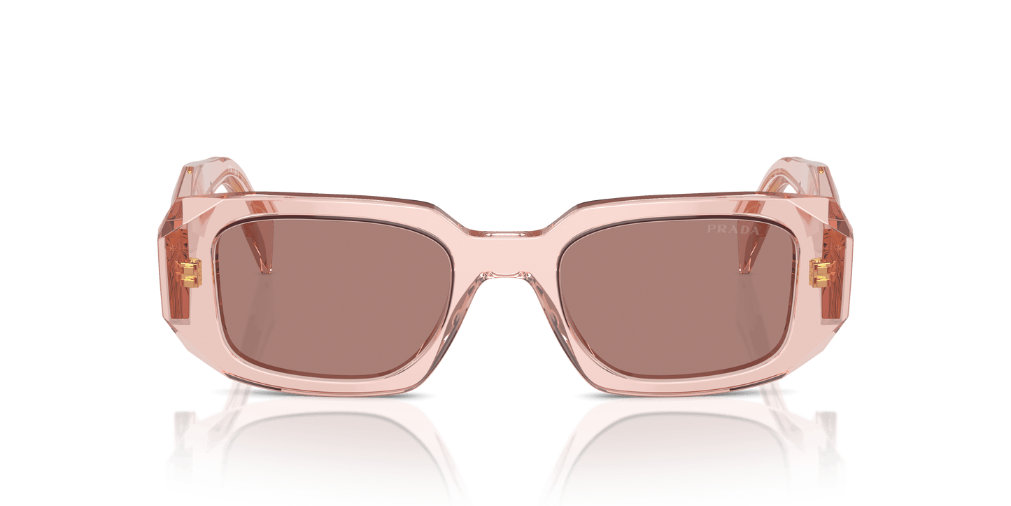 משקפי שמש פראדה שקופים אפרסק-חום בהיר | PRADA PR 17WS Transparent Peach-Light Brown