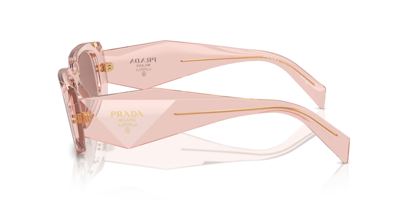 Prada Sunglasses Transparent Peach-Light Brown | PRADA PR 17WS Transparent Peach-Light Brown