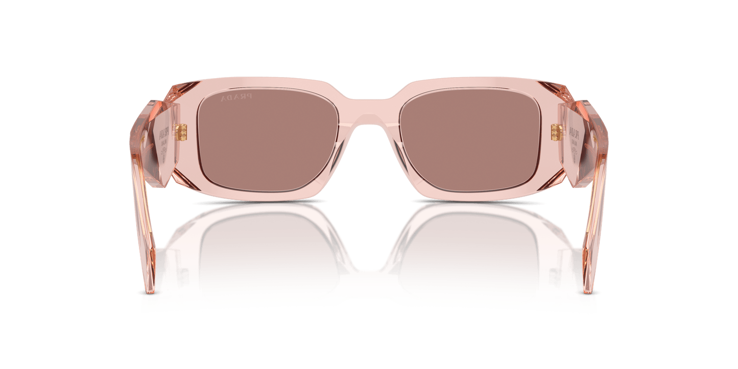Prada Sunglasses Transparent Peach-Light Brown | PRADA PR 17WS Transparent Peach-Light Brown