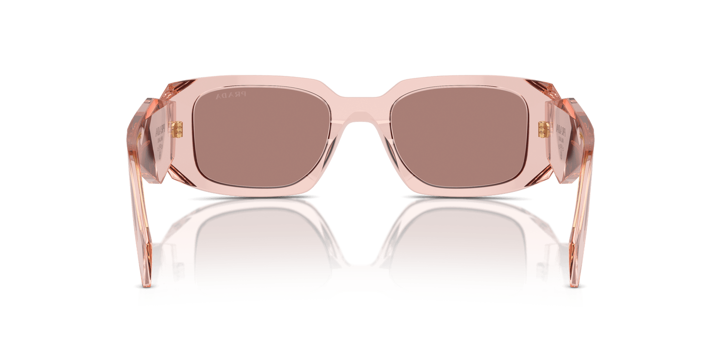 משקפי שמש פראדה שקופים אפרסק-חום בהיר | PRADA PR 17WS Transparent Peach-Light Brown