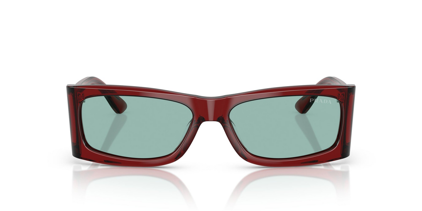 Prada PR B03S 12Z40K 56 - Sunglasses Prada Green Acetate