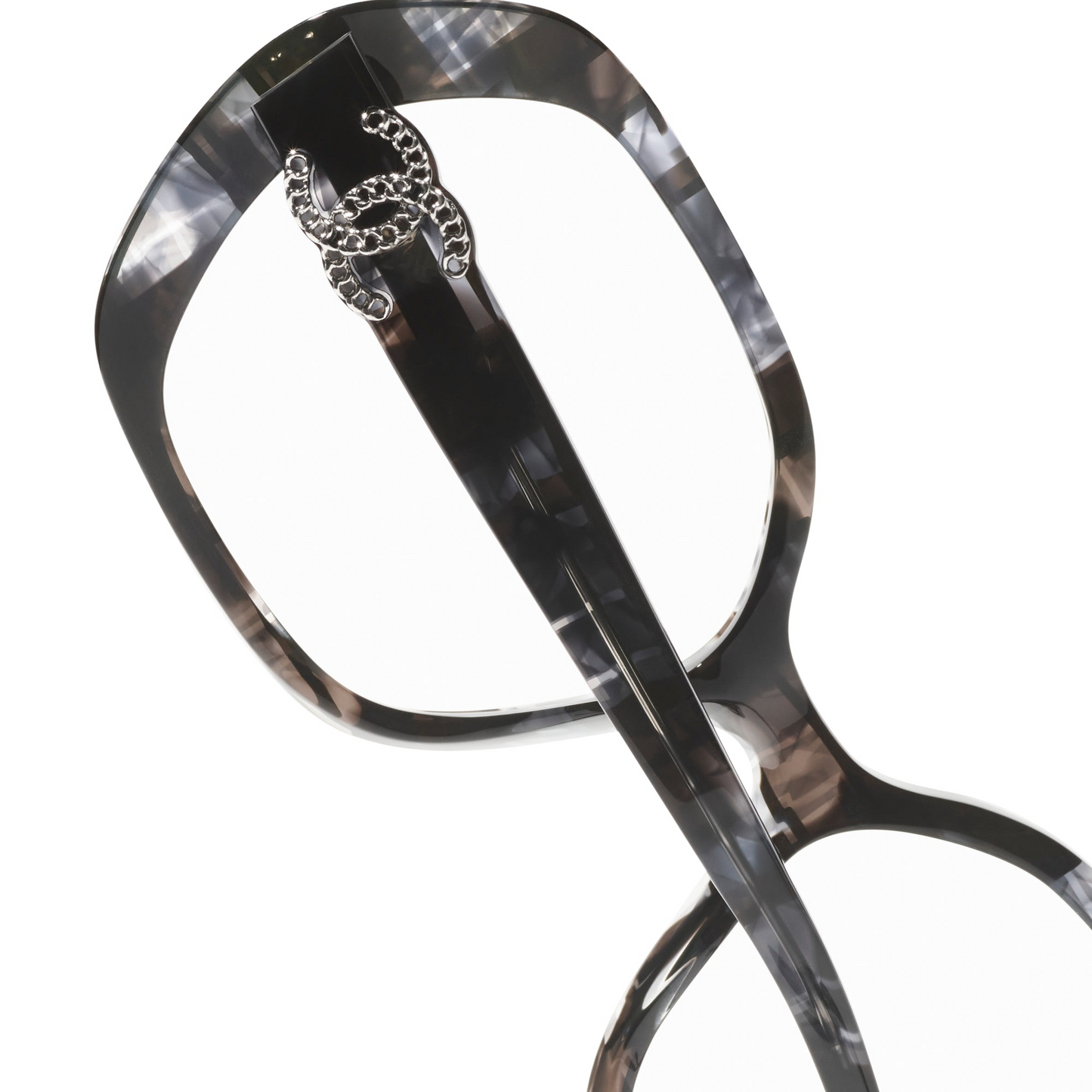 Chanel Black-Grey Sunglasses | CHANEL CH6057 Mask Glasses Black-Grey