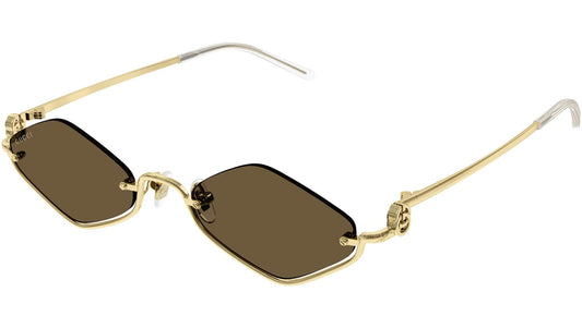 משקפי שמש של גוצ'י חום זהב | GUCCI GG1604S