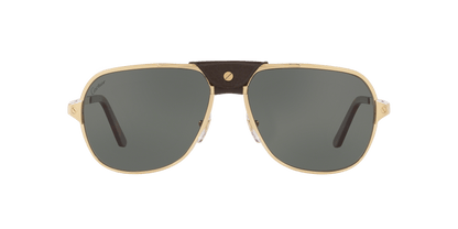 משקפי שמש קרטייה זהב-ירוק | CARTIER CT0165S Gold-Green