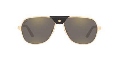 משקפי שמש קרטייה זהב-אפור | CARTIER CT0165S Gold-Grey