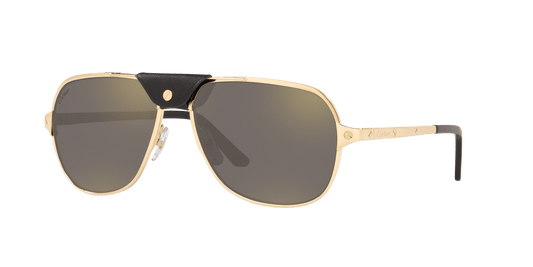 משקפי שמש קרטייה זהב-אפור | CARTIER CT0165S Gold-Grey