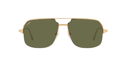 Cartier Sunglasses Gold Shiny-Green | CARTIER CT0230S Gold Shiny-Green