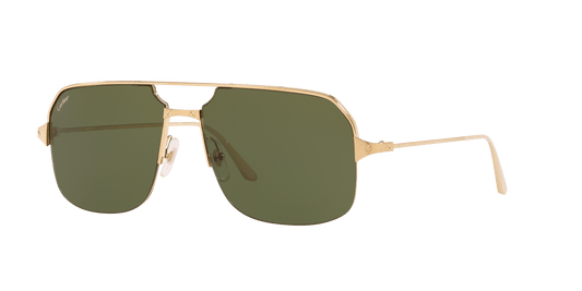 משקפי שמש קרטייה זהב מבריק-ירוק | CARTIER CT0230S Gold Shiny-Green