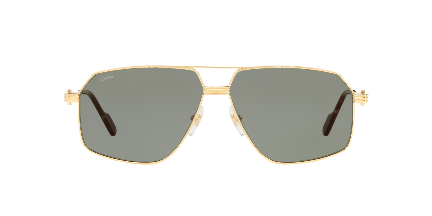 Cartier Sunglasses Gold-Green | CARTIER CT0270S Gold-Green