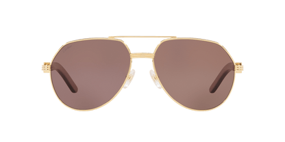 משקפי שמש קרטייה בצבע זהב-חום | CARTIER CT0272S Gold-Brown