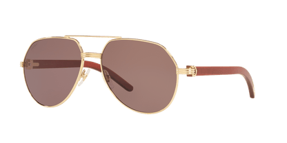 משקפי שמש קרטייה בצבע זהב-חום | CARTIER CT0272S Gold-Brown