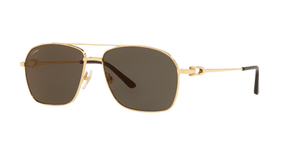 משקפי שמש קרטייה זהב-אפור | CARTIER CT0306S Gold-Grey
