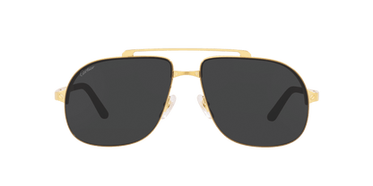 משקפי שמש קרטייה זהב מבריק-אפור | CARTIER CT0353S Gold Shiny-Grey
