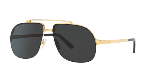 משקפי שמש קרטייה זהב מבריק-אפור | CARTIER CT0353S Gold Shiny-Grey