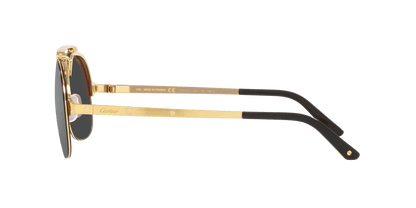 משקפי שמש קרטייה זהב מבריק-אפור | CARTIER CT0353S Gold Shiny-Grey
