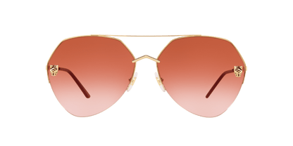 Cartier Sunglasses Gold Shiny-Red | CARTIER CT0355S Gold Shiny-Red