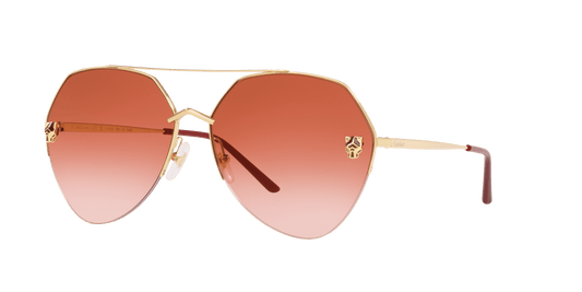 משקפי שמש קרטייה זהב מבריק-אדום | CARTIER CT0355S Gold Shiny-Red