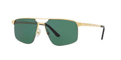 Cartier Sunglasses Gold-Green | CARTIER CT0385S-002 Gold-Green
