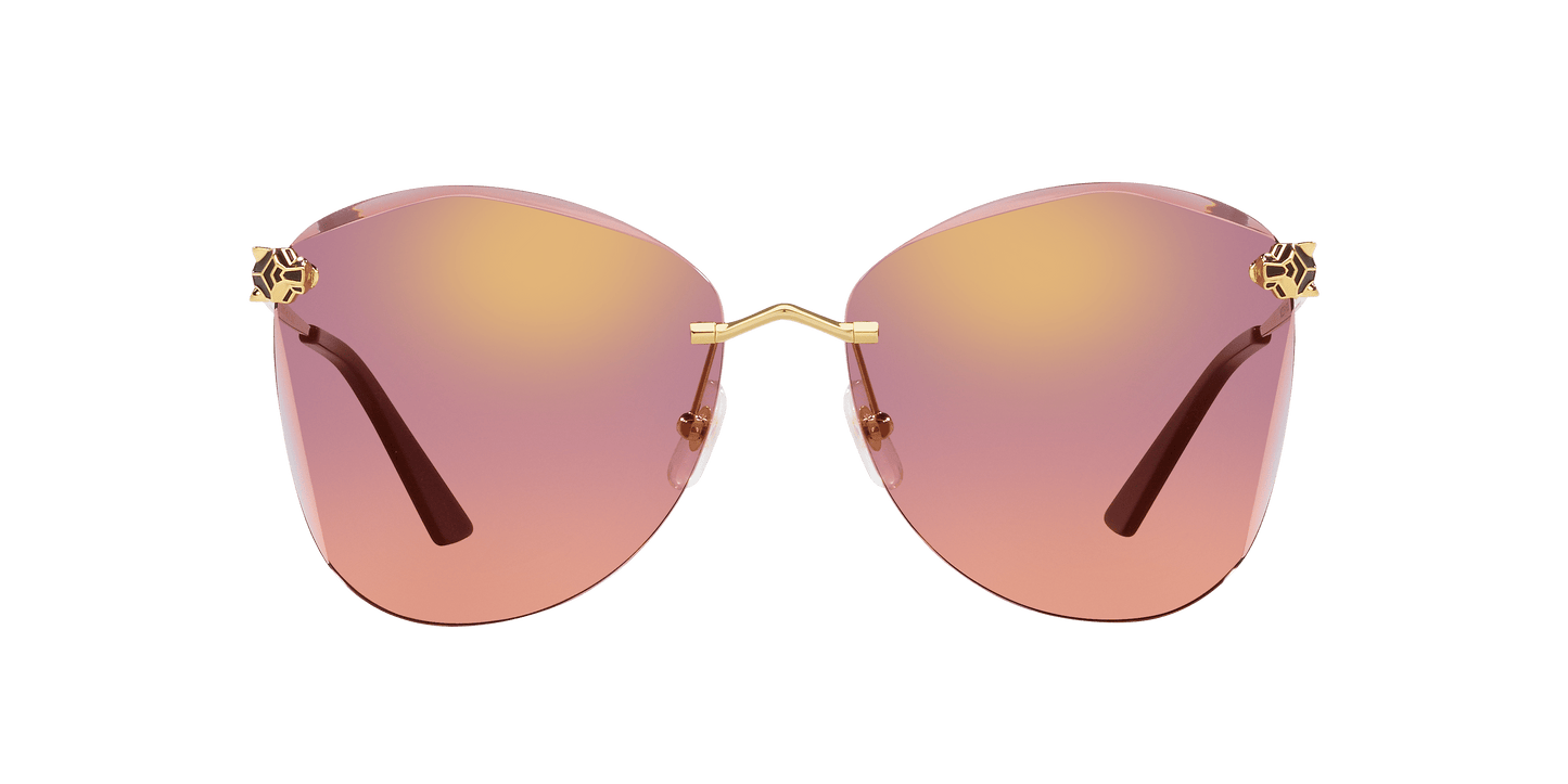 משקפי שמש קרטייה זהב-סגול | CARTIER CT0398S-003 Gold-Purple