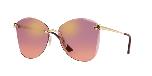 משקפי שמש קרטייה זהב-סגול | CARTIER CT0398S-003 Gold-Purple