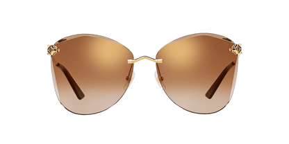 Cartier sunglasses in gold-brown color | CARTIER CT0398S-002 Gold-Brown