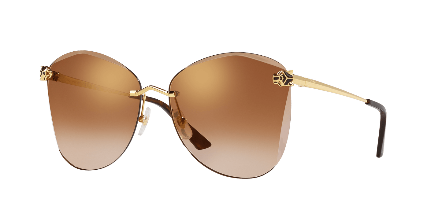 Cartier sunglasses in gold-brown color | CARTIER CT0398S-002 Gold-Brown