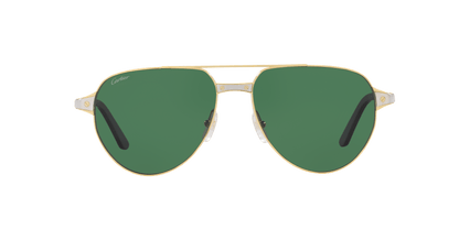 משקפי שמש קרטייה זהב-ירוק | CARTIER CT0425S Gold-Green
