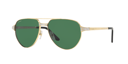 משקפי שמש קרטייה זהב-ירוק | CARTIER CT0425S Gold-Green
