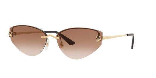 משקפי שמש קרטייה בצבע זהב-חום | CARTIER CT0431S Gold-Brown