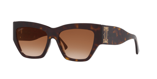 משקפי שמש של קרטייה צב-חום | CARTIER CT0435S Tortoise-Brown