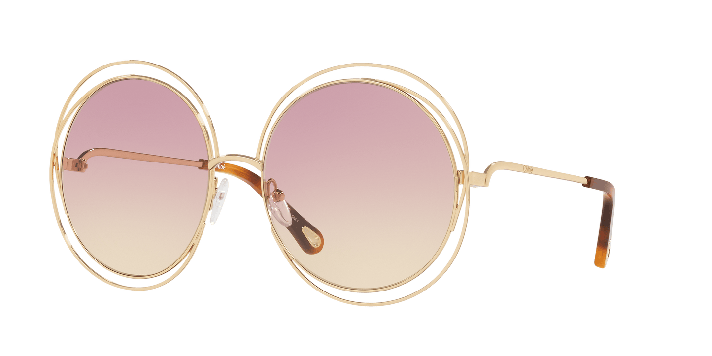 משקפי שמש קלואי שחור-ורוד שיפוע | Chloé CH0045S Black-Pink Gradient